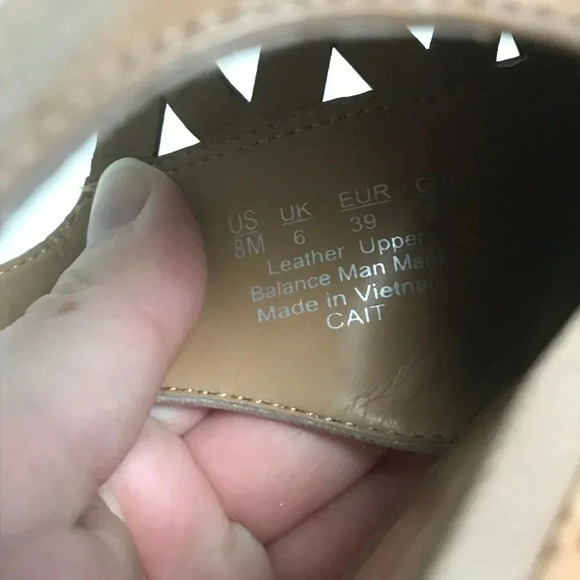 Franco Sarto Tan Peep Toe Wedges - Picture 4 of 5